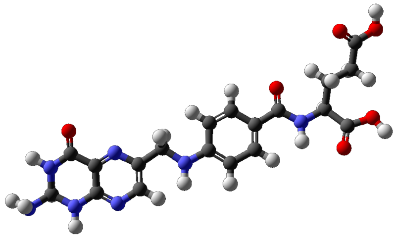 File:Ball-and-stick model of folic acid.png